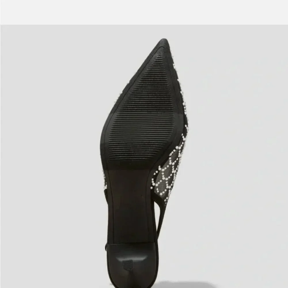 NEW! WOMEN'S GIGI SLINGBACK KITTEN HEELS SZ 9 - Picture 3 of 5